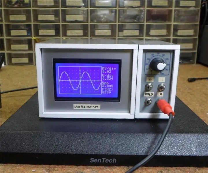 Osciloscópio Arduino DIY 10Hz-50kHz em uma tela LCD de 128x64: 3 etapas