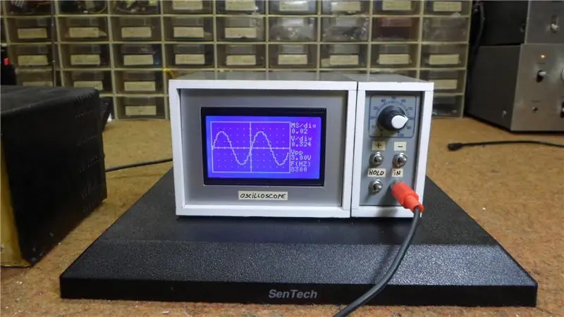 DIY 10Hz-50kHz Arduino Oscilloscope på 128x64 LCD-skjerm