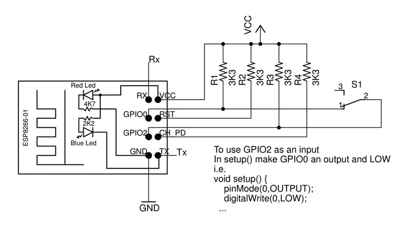 Menggunakan GPIO0, GPIO2 dan GPIO15 Sebagai Input