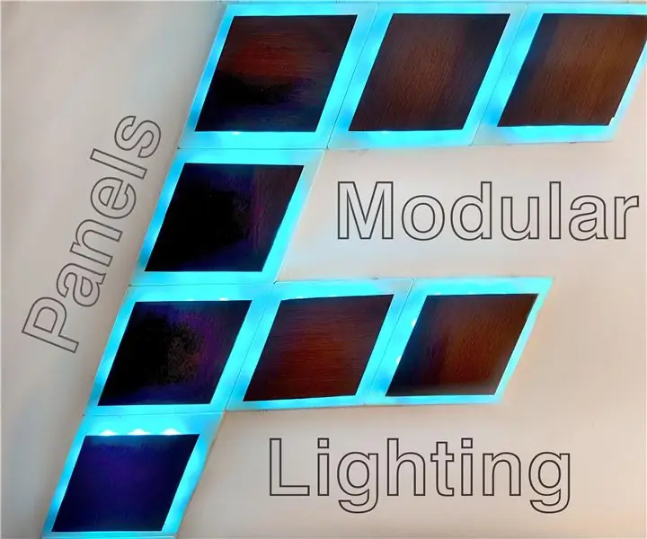 Painéis modulares de iluminação de parede: 11 etapas (com fotos)