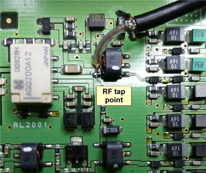 Az LNA-panel felszerelése a Yaesu FT-450D-hez