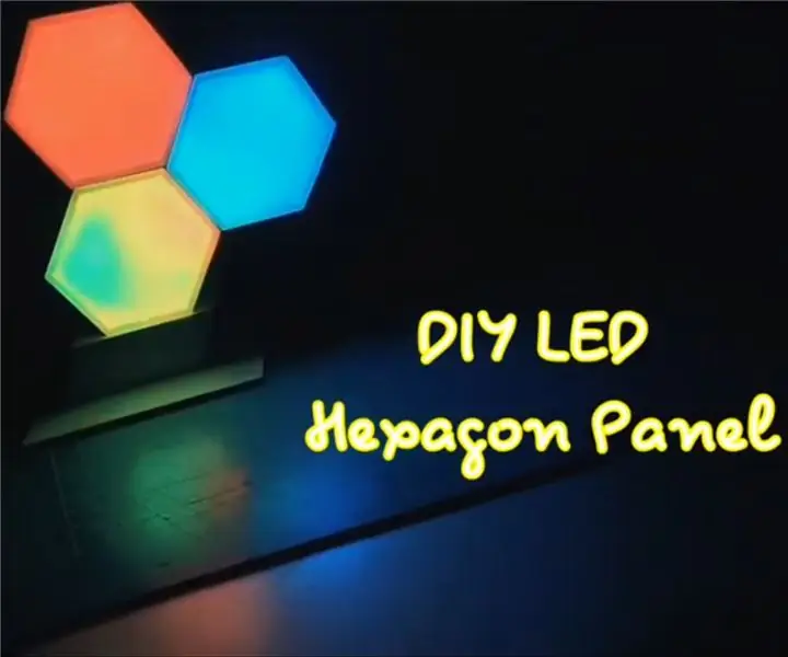 DIY төсөл ARGB LED зургаан өнцөгт самбар: 19 алхам