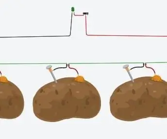 Batería De Patatas En Tinkercad: 4 kroki