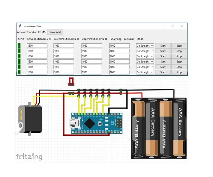 Servodriver ploča s Python-GUI-om i Arduinom: 5 koraka