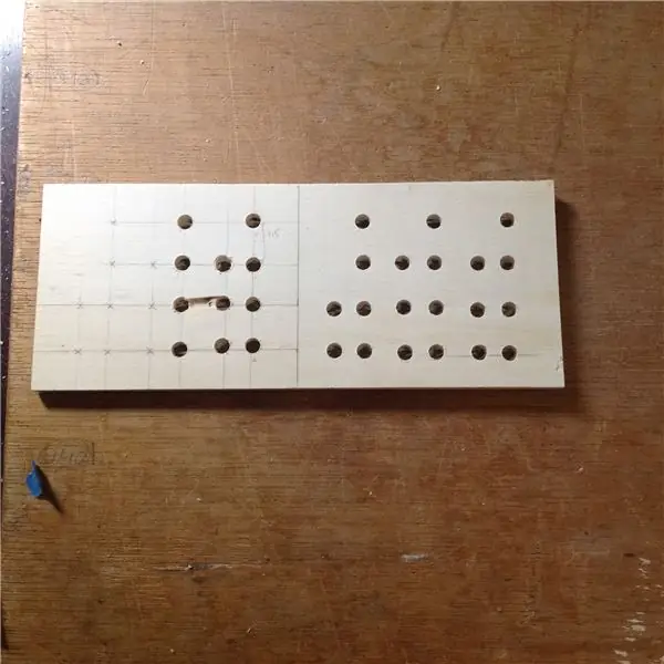 Wood Case: Drilling the Led Holes