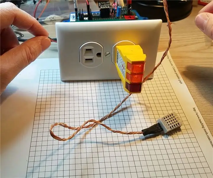 ESP8266 temperaturkontrollert relé: 9 trinn (med bilder)