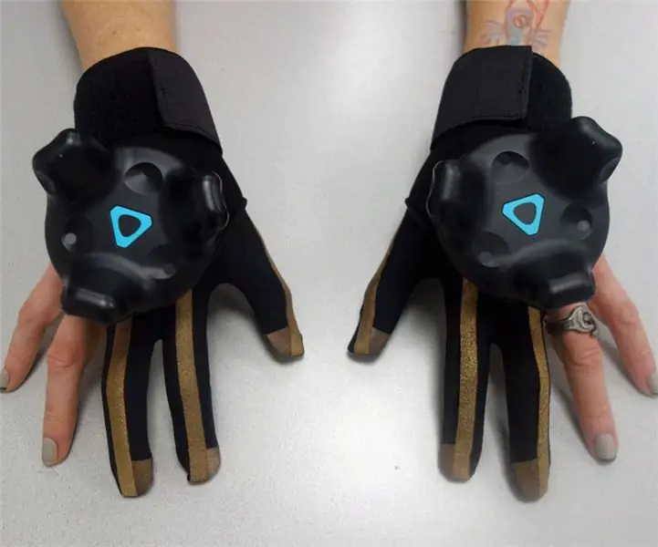 ถุงมือ VR Etextile สำหรับ Vive Tracker: 13 ขั้นตอน (พร้อมรูปภาพ)