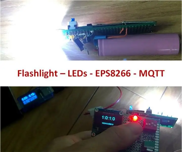 Fra lommelygte til bevægelsessensor med ESP8266 og MQTT: 5 trin (med billeder)