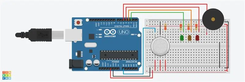 Arduino valgusfoori kontroller, kasutades RBG LED -i | 4-suunaline