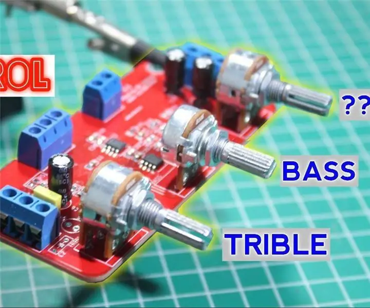 Amplifikatör 2.1 için Ton Kontrolü LM358 Nasıl Yapılır: 7 Adım (Resimlerle)