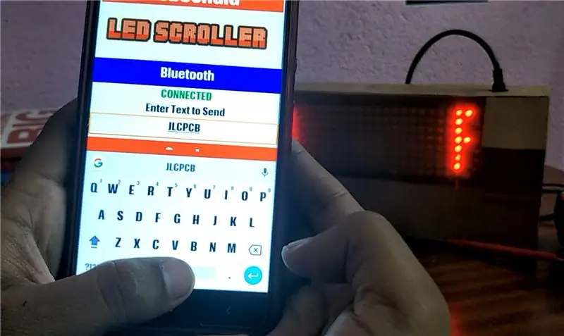 Arduino LED Display Sa Bluetooth Control