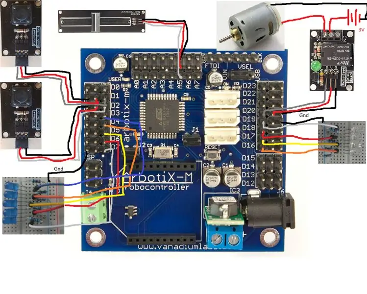 Conectarea totul cu placa