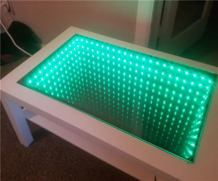 Infinity Mirror stolić za kavu: 5 koraka