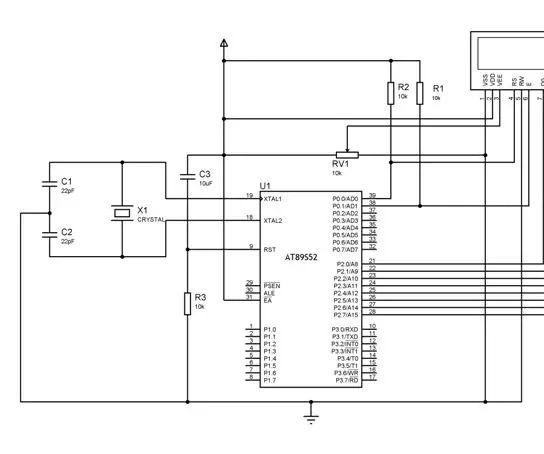 LCD-interface met 8051 (AT89S52): 4 stappen