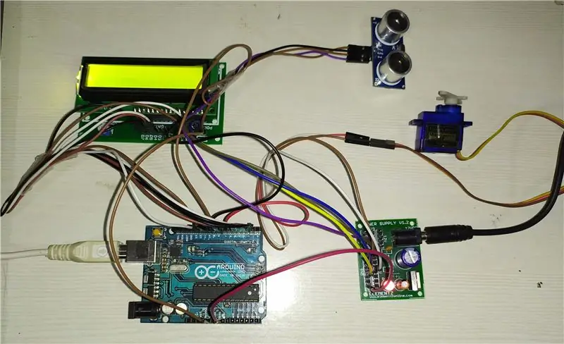 Ultrasonik radar tizimi ARDUINO dan foydalanadi