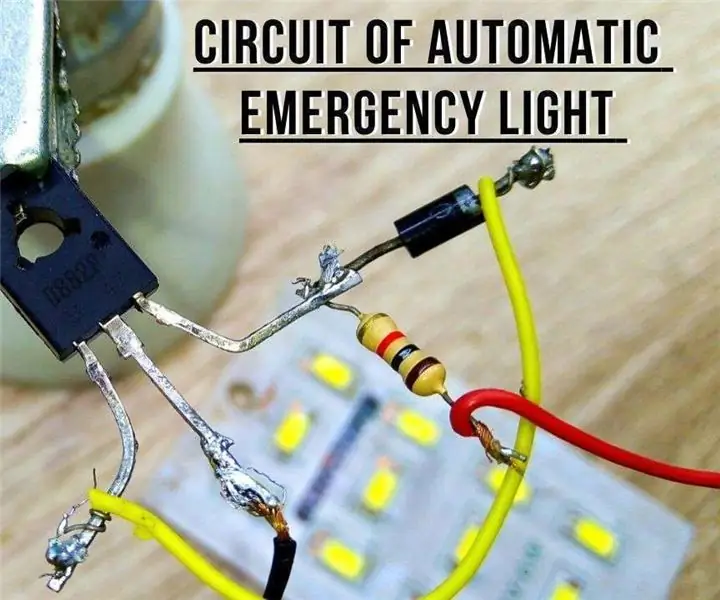 CARA MEMBUAT RANGKAIAN LAMPU DARURAT OTOMATIS MENGGUNAKAN TRANSISTOR D882 : 3 Langkah