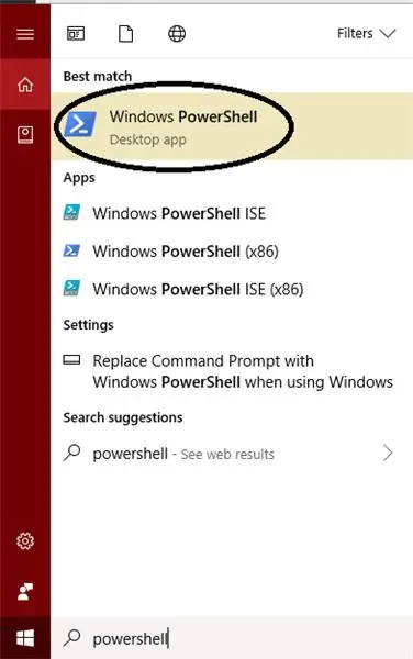 جستجو در Powershell