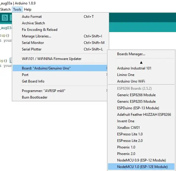 Configuración ESP8266