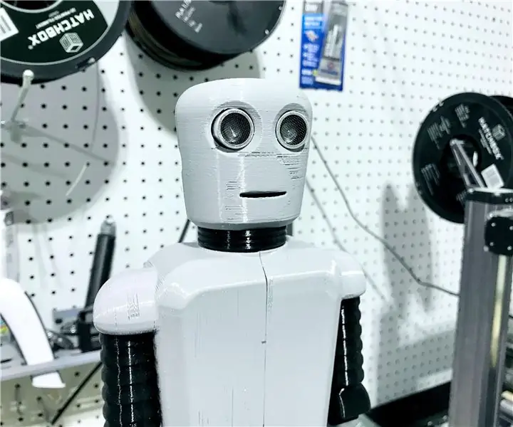 Socialinio atsiribojimo Helovino saldainių robotas: 7 žingsniai (su nuotraukomis)