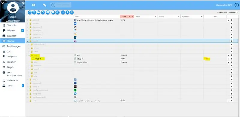 Configuration d'IoBroker