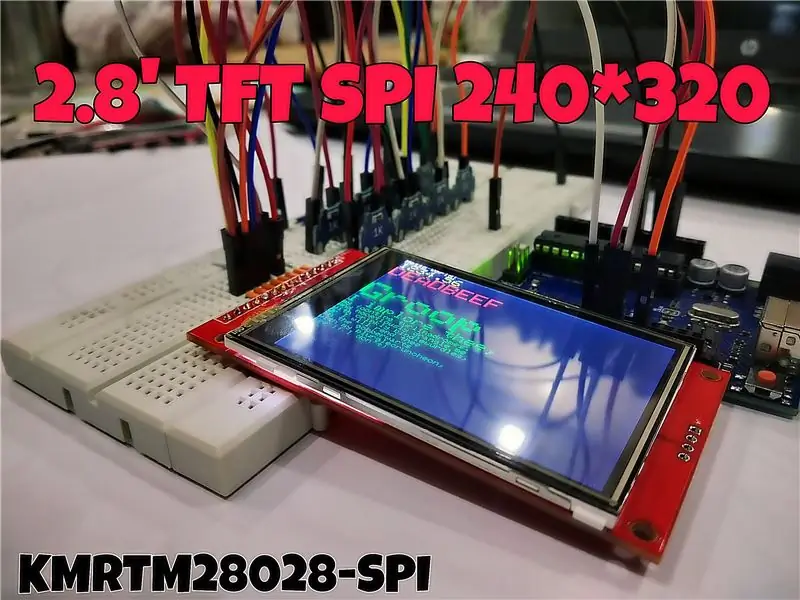 Գրաֆիկական թեստ ILI9341 TFT LCD SPI էկրան