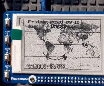 E-Ink: Moon / ISS / People in Space : 6 steg