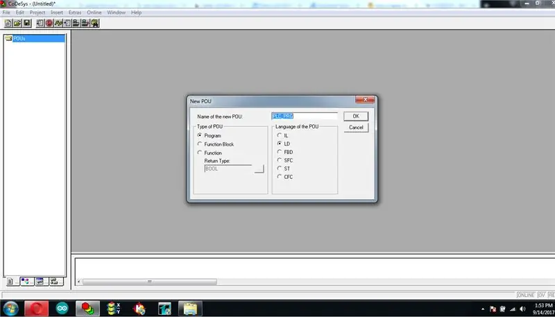 Controllore a logica programmabile (PLC) e software Codesys