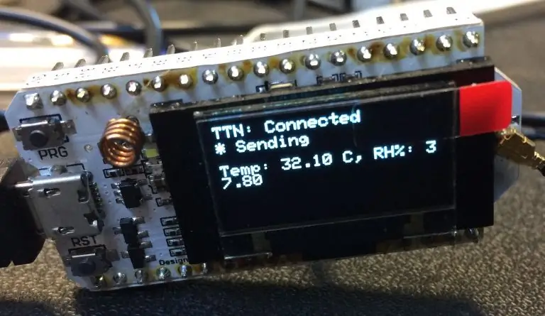 Mote LoRaWAN ESP32