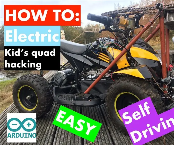 Kid's Quad Hacking into a Self Driving, Line Following and Obstacle Detecting Vehicle .: 4 trinn