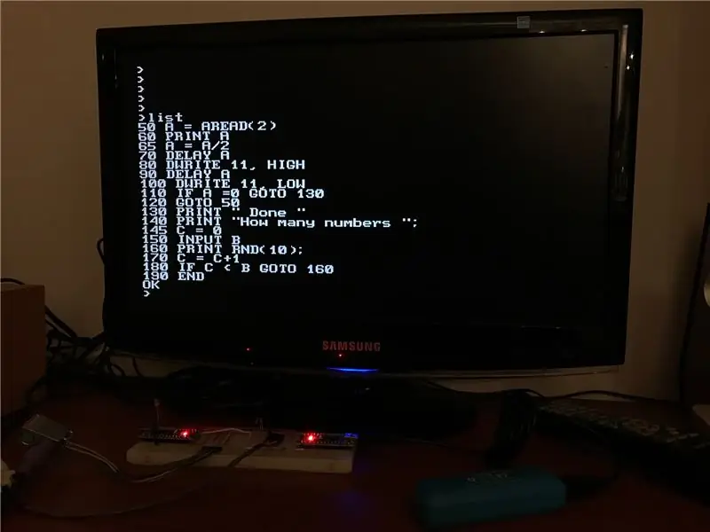 Arduino Basic PC TV kimenettel