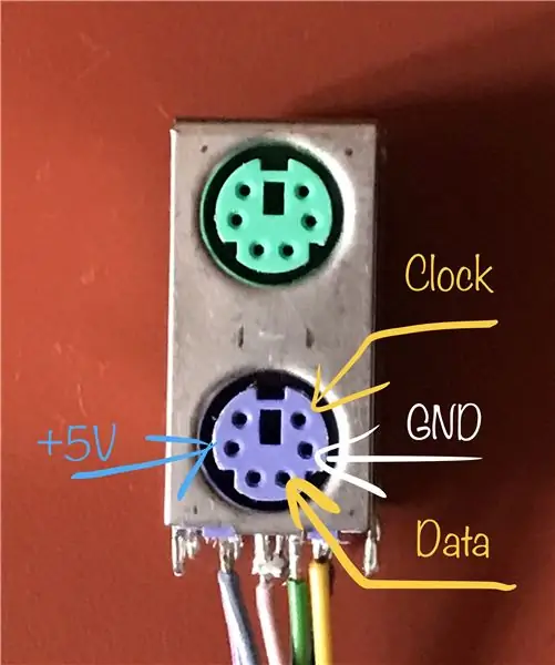 Tilslut PS2 -tastaturet til Master Arduino