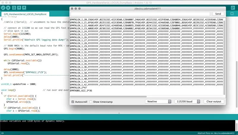 Cargar boceto para obtener datos registrados