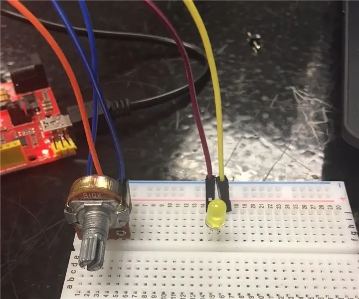 LED -dimmer med potentiometer: 5 steg (med bilder)