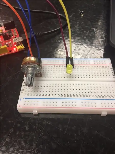 Dimmer ya LED na Potentiometer