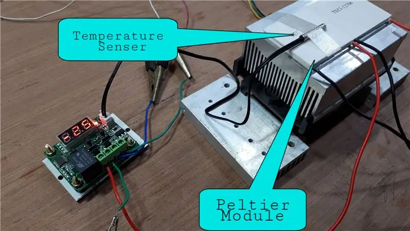 Configurer le module de contrôleur de température pour le travail