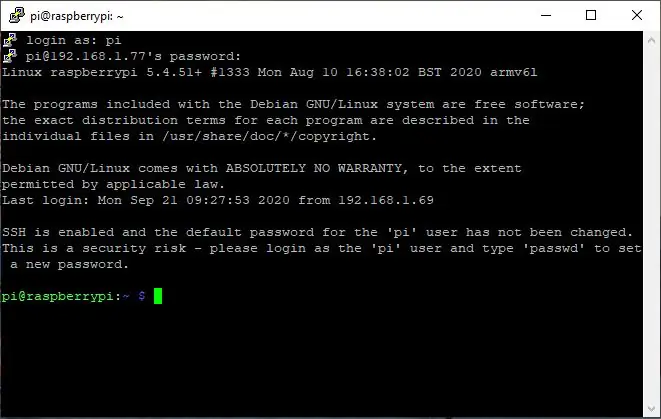 Raspberry Pi -yə daxil olmaq (2 -ci hissə) - SSH Access