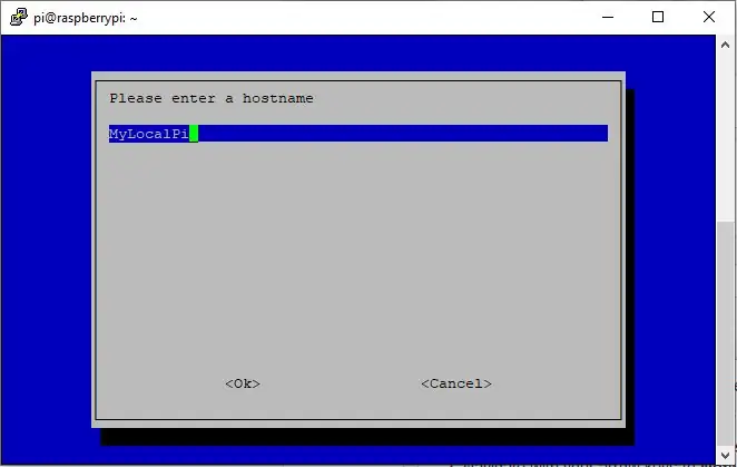 RaspberryPi -ni sozlash (3 -qism) - Xost nomi