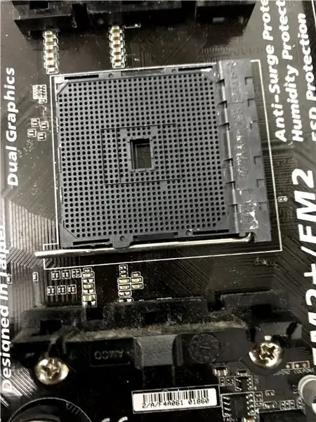 Zet de processor op het moederbord