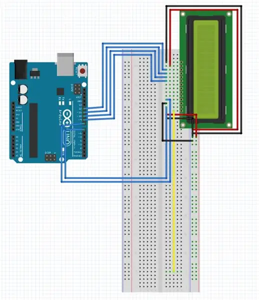 LCD дэлгэцийг холбож байна