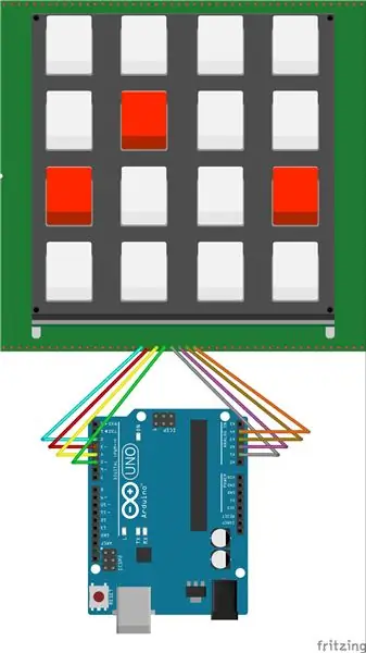 Tilslutning af tastaturet til Arduino