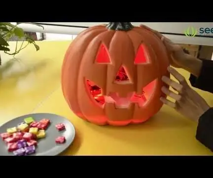 Skummelt Pumpkin Candy Machine for Halloween: 5 trinn