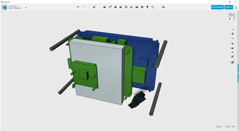 Stavba pouzdra | LCD