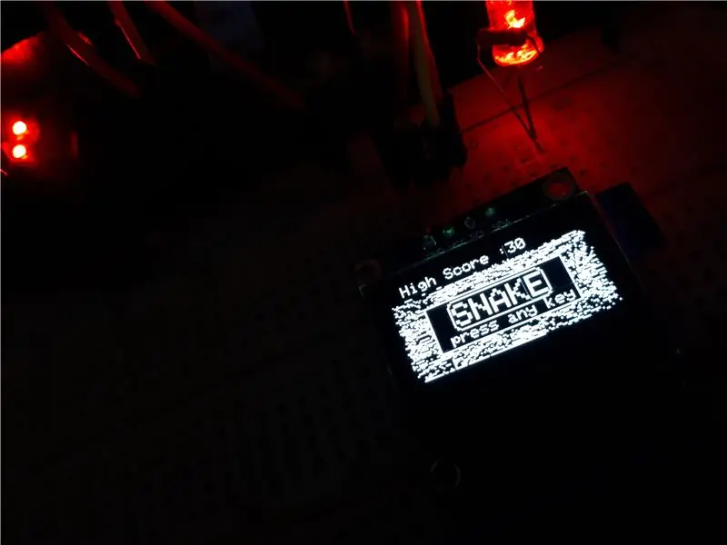 Permainan Ular OLED Arduino