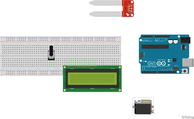 Zacznij od połączenia wszystkich niezbędnych części Arduino razem