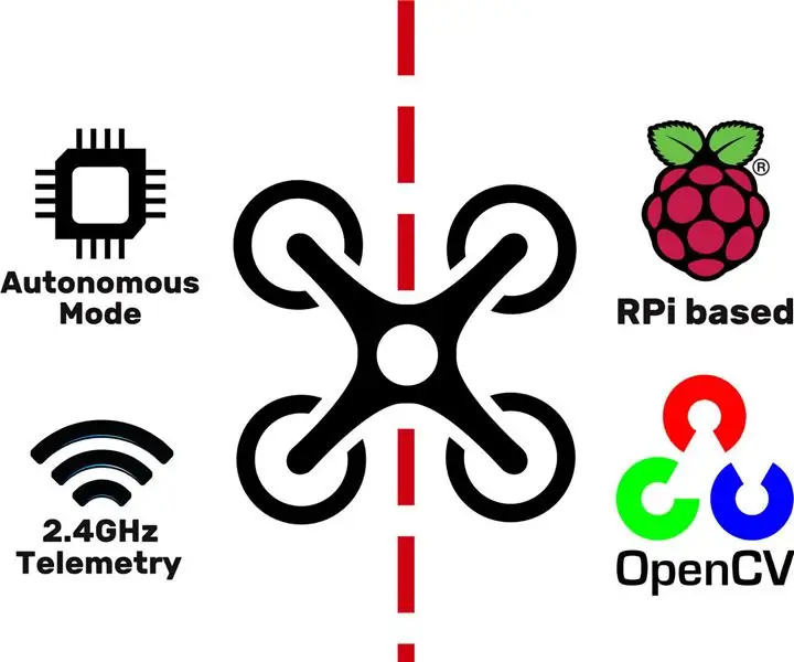 Drone con inseguitore di linea autonomo con Raspberry Pi: 5 passaggi