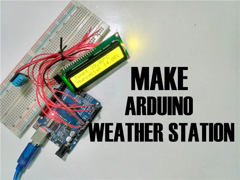 Arduino istifadə edərək sadə hava stansiyasını necə etmək olar