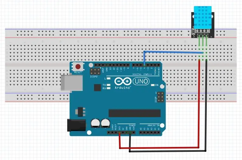 DHT11 -ийг Arduino -той холбож байна