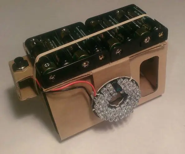 Night Vision -briller for Google Cardboard: 10 trinn (med bilder)