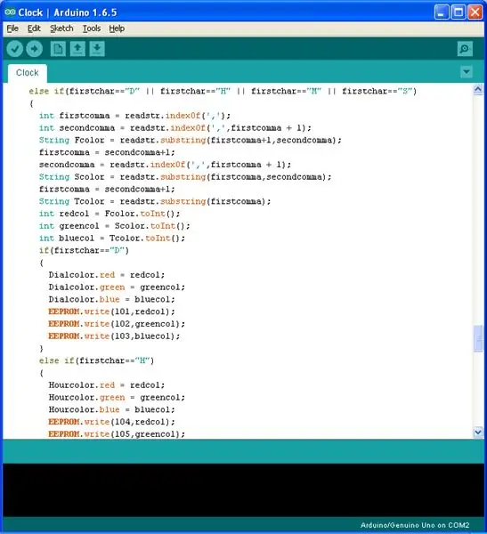 Program Arduino (program je priložený)