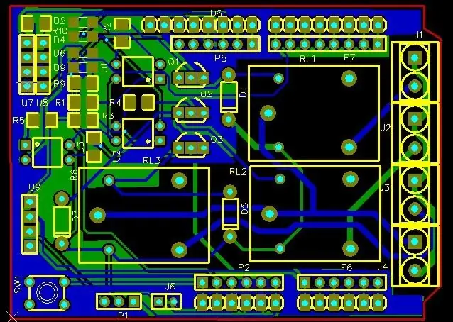 ARDUINO 3 ռելեներ վահան (մաս 1)